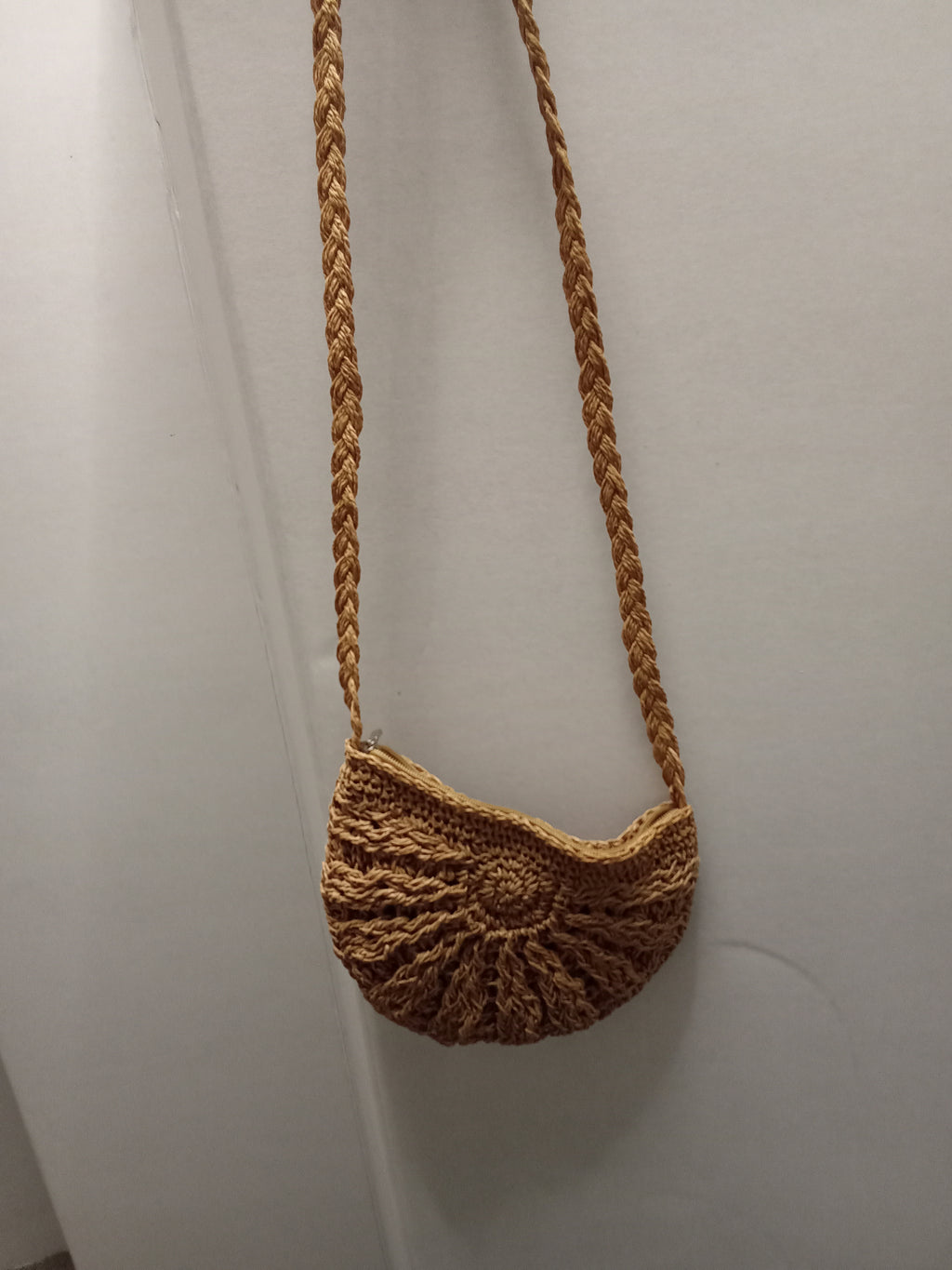 Chic Woven Straw Crossbody Purse – Boho Style