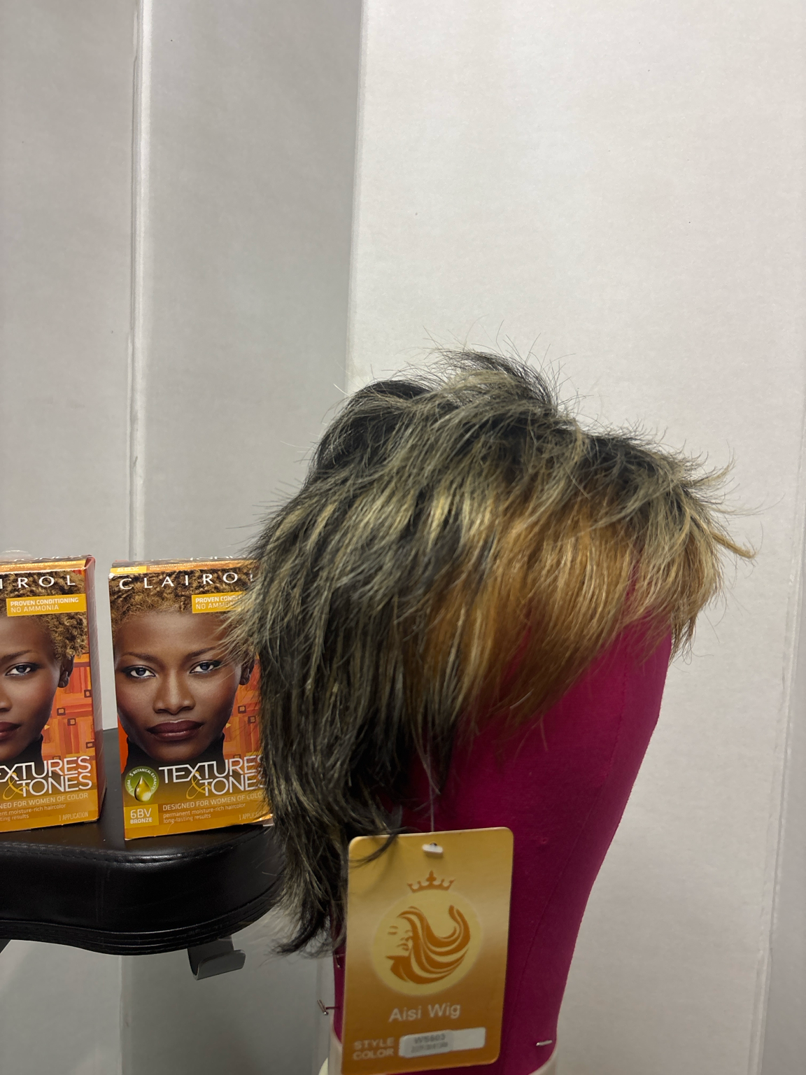 Layered Blonde Pixie Wig – 8 Inch