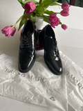 Bruno Marc Black Patent Oxford Dress Shoes Men’s Size 9